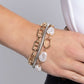 Modestly Mismatched - Gold - Paparazzi Bracelet Image