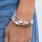 Feeling Alive - White - Paparazzi Bracelet Image