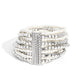 Spirited Stack - White - Paparazzi Bracelet Image