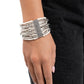 Spirited Stack - White - Paparazzi Bracelet Image