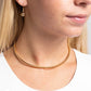 Captivating Choker - Gold - Paparazzi Necklace Image
