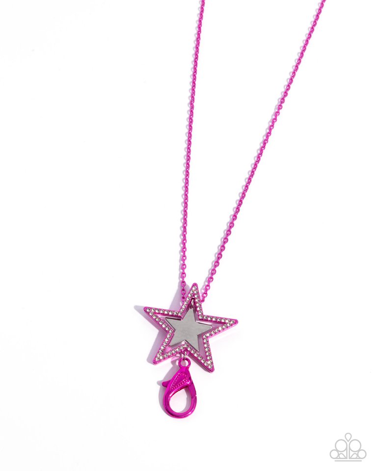 Stellar Search - Pink - Paparazzi Necklace Image