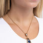 Pendant Promise - Blue - Paparazzi Necklace Image