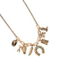 Saloon Girl - Gold - Paparazzi Necklace Image