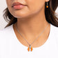 Highland Horseshoe - Orange - Paparazzi Necklace Image