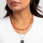 Sentimental Santa Fe - Orange - Paparazzi Necklace Image