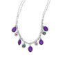 Fancy Finish - Purple - Paparazzi Necklace Image