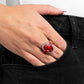Stubborn Shimmer - Red - Paparazzi Ring Image