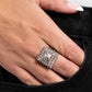 Sovereign Square - Silver - Paparazzi Ring Image