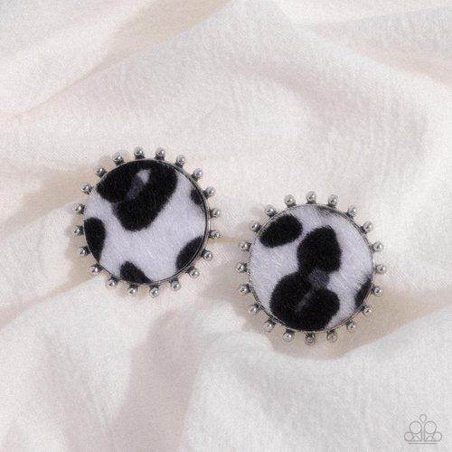 Cowhide Couture - Paparazzi Earring Image