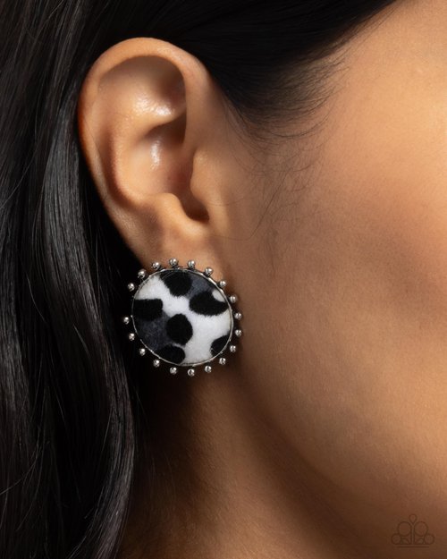 Cowhide Couture - Paparazzi Earring Image