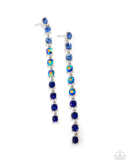 Paparazzi Earring ~ Opulent Ombré - Blue