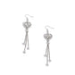 Cascading Character - White - Paparazzi Earring Image