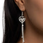 Cascading Character - White - Paparazzi Earring Image