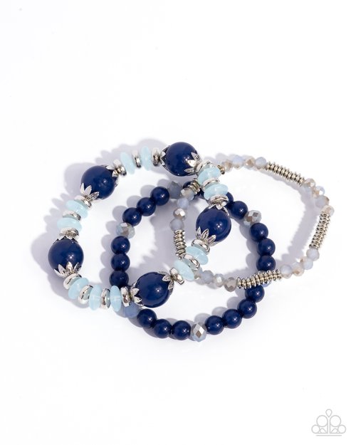 Flashy Frugality - Blue - Paparazzi Bracelet Image