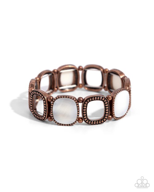 Socialite Shells - Copper - Paparazzi Bracelet Image