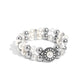 Retrograde Review - White - Paparazzi Bracelet Image