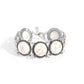 Stony Session - White - Paparazzi Bracelet Image