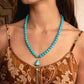 Coachella Chic - Blue - Paparazzi Necklace Image