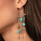 Coachella Cascade - Blue - Paparazzi Earring Image