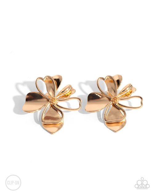 Sweetness and Light - Gold - Paparazzi Earring Image