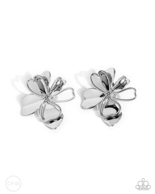 Sweetness and Light - Silver - Paparazzi Earring Image