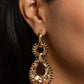Hammered Highway - Black - Paparazzi Earring Image