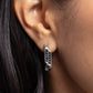 Warped Welcome - Black - Paparazzi Earring Image