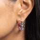 Stellar Surrender - Red - Paparazzi Earring Image