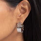 Interlocked Immunity - Silver - Paparazzi Earring Image
