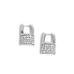 Locked Luxury - White - Paparazzi Earring Image
