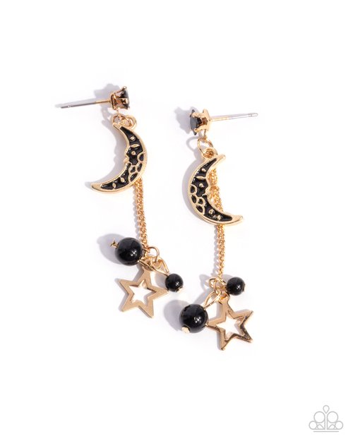Astral Admiration - Black - Paparazzi Earring Image