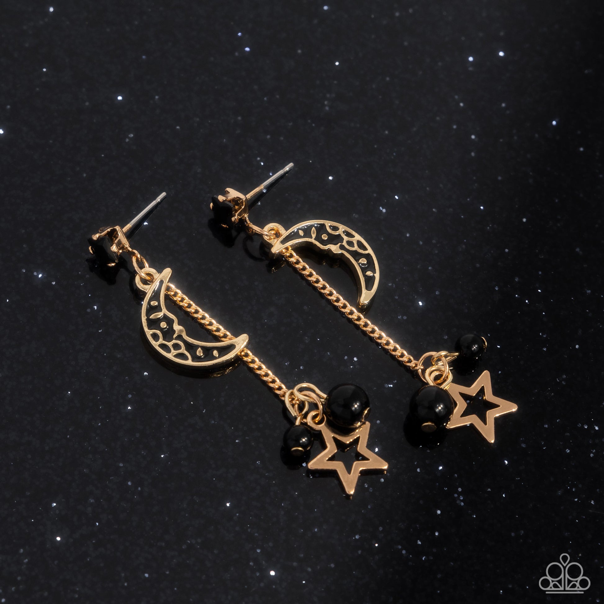 Astral Admiration - Black - Paparazzi Earring Image