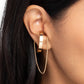 Boston Babe - Gold - Paparazzi Earring Image
