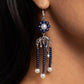 Unforgettable Umbrella - Blue - Paparazzi Earring Image