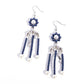 Unforgettable Umbrella - Blue - Paparazzi Earring Image
