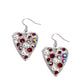 Unbelievable Shimmer - Red - Paparazzi Earring Image