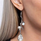 Glitzy Giveaway - White - Paparazzi Earring Image