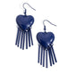 Flirty Fringe - Blue - Paparazzi Earring Image