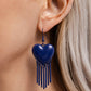 Flirty Fringe - Blue - Paparazzi Earring Image