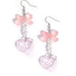 Feminine Freefall - Pink - Paparazzi Earring Image