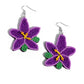Seed Bead Symmetry - Purple - Paparazzi Earring Image