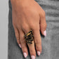 Unpredictable Union - Brass - Paparazzi Ring Image