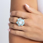 Bridging Bling - Blue - Paparazzi Ring Image