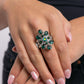 Pronged Panorama - Green - Paparazzi Ring Image
