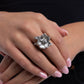 Floral Fact - Silver - Paparazzi Ring Image