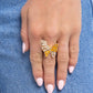 Aerial Auction - Gold - Paparazzi Ring Image