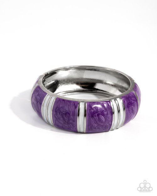 Pearly Persistence - Purple - Paparazzi Bracelet Image