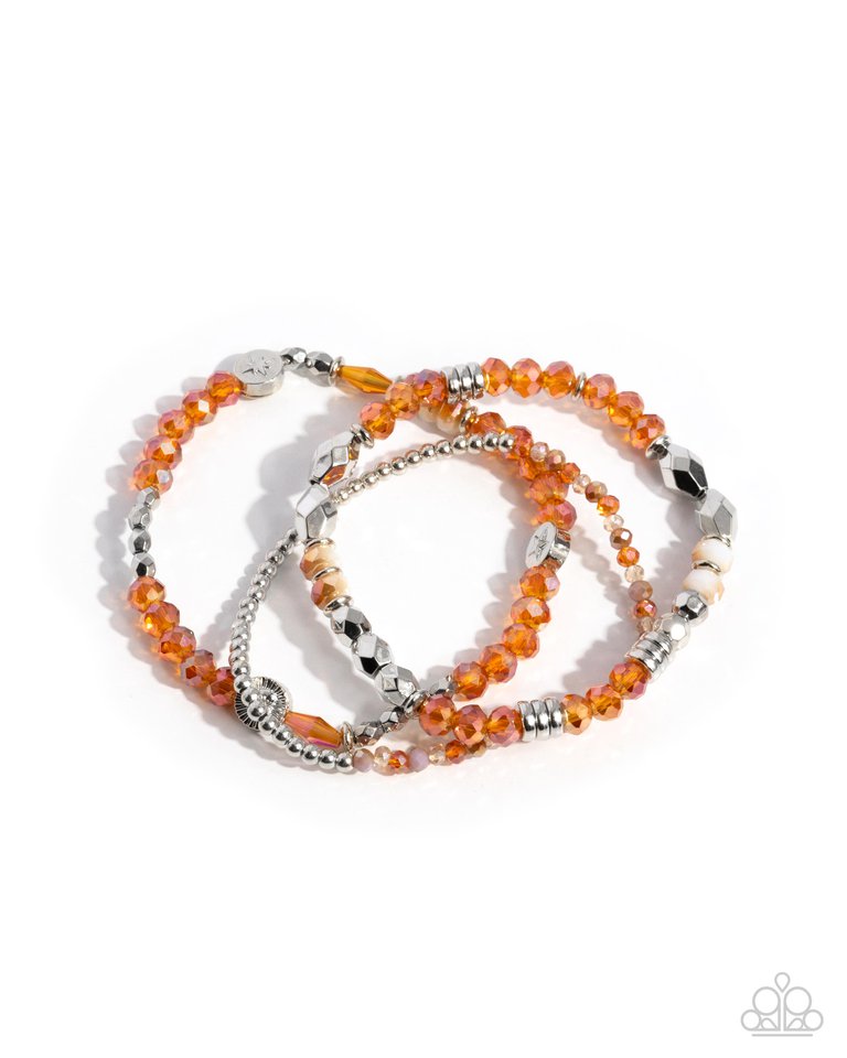 Stellar Salvage - Orange - Paparazzi Bracelet Image