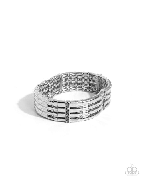 Glistening Getaway - Silver - Paparazzi Bracelet Image